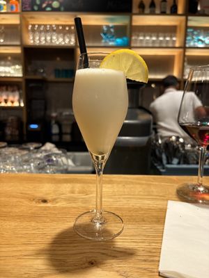 Sorbet and Prosecco  at The Italian Frankfurt in Frankfurt