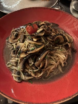 This was the truffle pasta. The sauce contained soy milk. Hopefully the pasta noodles themselves didn’t contain egg (waiter seemed unclear but told us it didn’t). It was tasty. at Terreiro Concept in Funchal