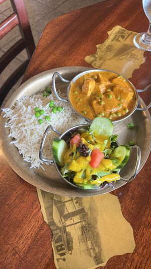 Tofu Matar lunch (lentil soup not pictured)   at Himalayan Restaurant & Bar in Coos Bay