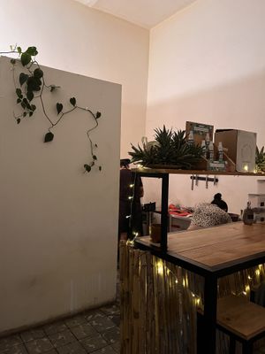 Restaurant is tiny  at Herbívora in Oaxaca