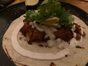 Milanesa at Herbívora in Oaxaca