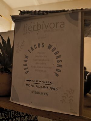 Taco workshop on offer at Herbívora in Oaxaca
