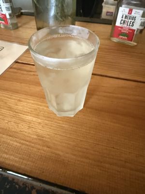Agua del día o un tipo de té, no recuerdo  at Herbívora in Oaxaca