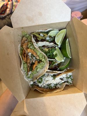 left: placero, right 3: pastor, bottom: chile ellen  at Herbívora in Oaxaca