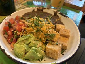 Vegan Mexican bowl  at The Grey Dog in New York City