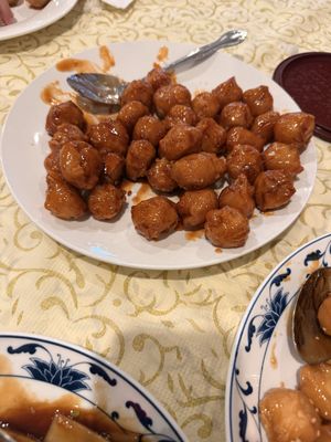 Vegan sesame chicken   at Bamboo Garden Restaurant in Martinez