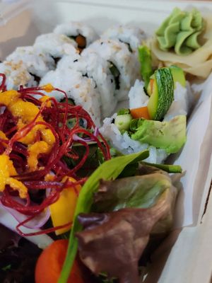 Veggie rolls at Sushi Vegan in Santa Monica