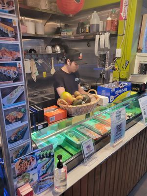 Making vegan sushi at Sushi Vegan in Santa Monica