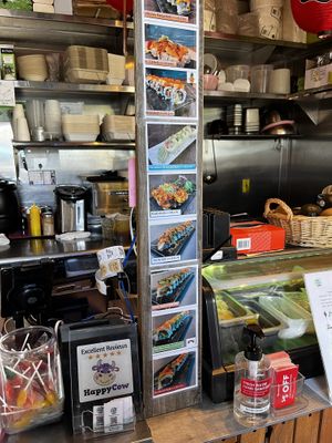 A lot to choose from!   at Sushi Vegan in Santa Monica