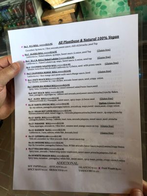 at Sushi Vegan in Santa Monica