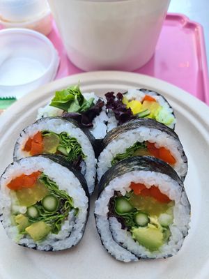 veggie stuffed sushi at Sushi Vegan in Santa Monica