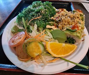 Undersea World Roll and Vegan Hot Lover Roll at Sushi Vegan in Santa Monica