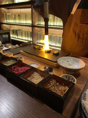 So much fun watching them make the food  at Omakaseed in New York City