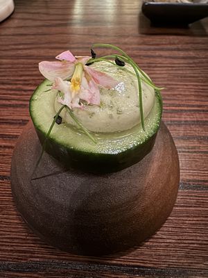 Coconut ceviche   at Omakaseed in New York City
