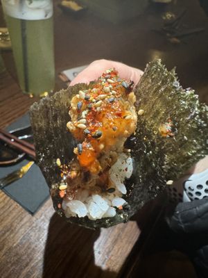 Crispy Oyster Taco  at Omakaseed in New York City