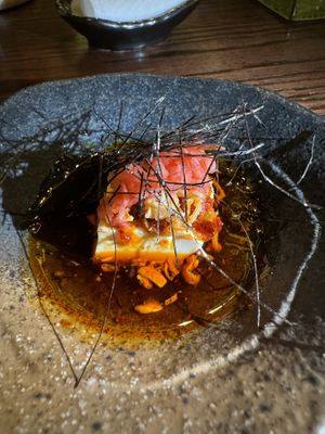 Chili crisp tofu   at Omakaseed in New York City
