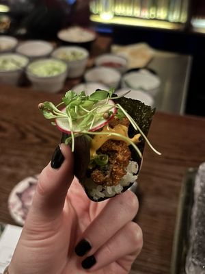 banana blossom   at Omakaseed in New York City