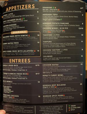  at Kenji's Ramen & Grill in Vancouver