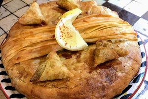 Vegetable pastilla at Riad Dar Zaman in Marrakech