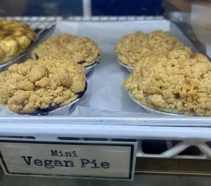 Vegan pie  at Kerber's Farm in Huntington
