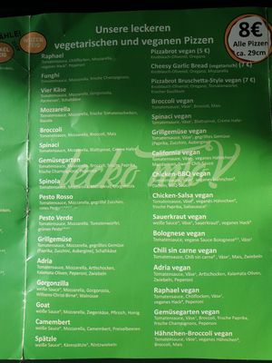 vegan pizza at lecko mio! in Leipzig