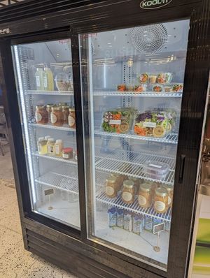 The grab'n'go fridge. at DelecTable by Zarla Jane in Scarborough