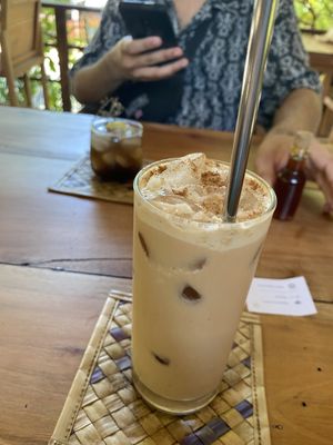 Masala chai coconut milk iced   at Cappuccino Bistro in Sigiriya