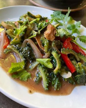 Bitter Gourd Stir Fried at Viet Hoa Cafe & the Fruit in London