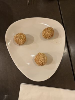 Mochi for dessert  at Viet Hoa Cafe & the Fruit in London