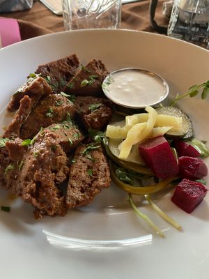 BBQ seitan wings  at Trumpet Blossom Cafe in Iowa City