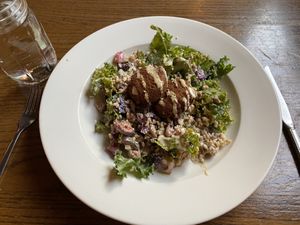 Solstice salad was fabulous!  at Trumpet Blossom Cafe in Iowa City