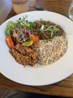 Caribbean Seitan Curry   at Trumpet Blossom Cafe in Iowa City