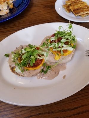 Vegan noms!!!! at Trumpet Blossom Cafe in Iowa City