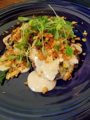 nom nom nom  at Trumpet Blossom Cafe in Iowa City