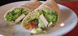 Special of the day: Tofu Wrap at Trumpet Blossom Cafe in Iowa City