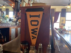 School spirit and nice ambiance! at Trumpet Blossom Cafe in Iowa City