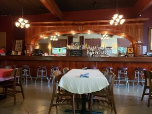 Chic bar at Trumpet Blossom Cafe in Iowa City