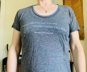 Super cute shirts for sale! at Trumpet Blossom Cafe in Iowa City