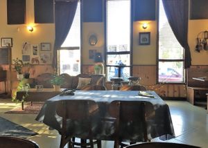 Inside at Trumpet Blossom Cafe in Iowa City