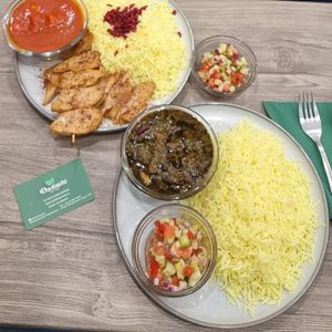 Ghorme Sabzi and Juje Kebab, delishes ❤️ at Dadashi in Hamburg