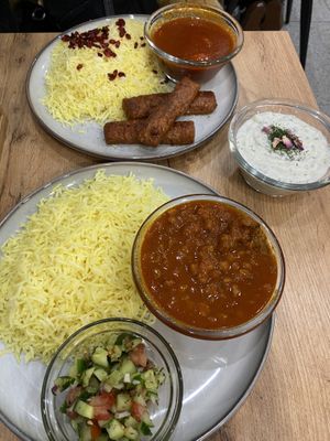 Gheyme bademjun und plant kabab ✨  at Dadashi in Hamburg