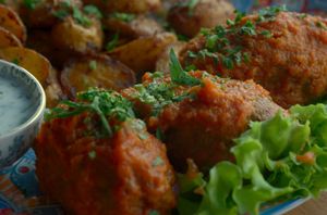 Green lentil cutlets at Dervish in Berlin