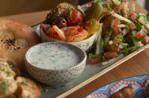 Fried manti set at Dervish in Berlin