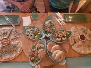 This is just the first round of food at Dervish in Berlin