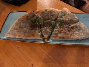 Qutab (potato & vegan cheese) at Dervish in Berlin