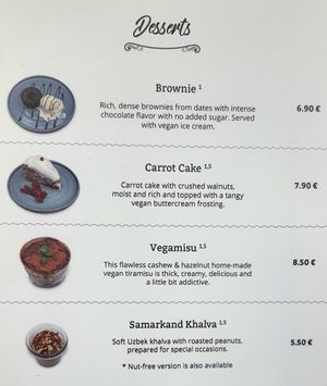 Desserts at Dervish in Berlin