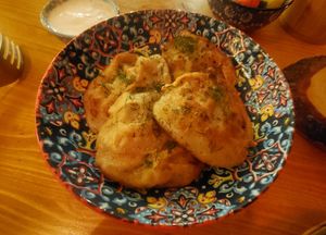 Fried pumpink manti at Dervish in Berlin
