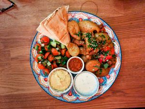 Meal at Dervish at Dervish in Berlin