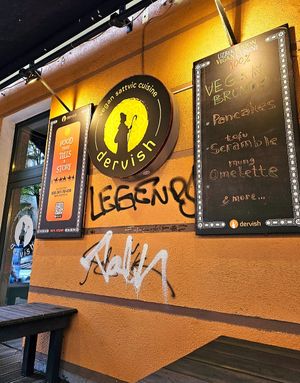 Outside at Dervish in Berlin