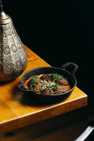 Kofta in spicy sauce at Dervish in Berlin
